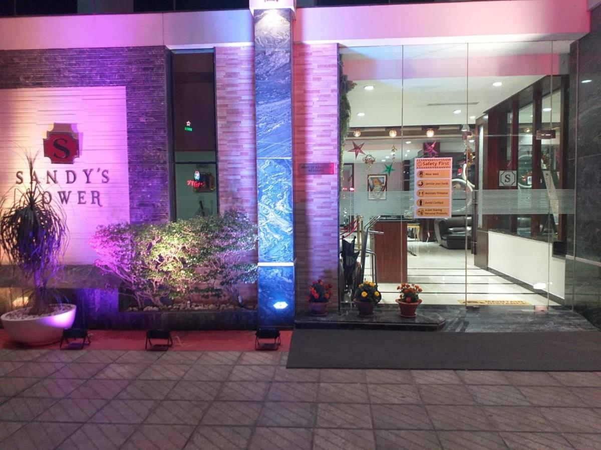 Hotel Sandy'S Tower Bhubaneswar Exterior foto